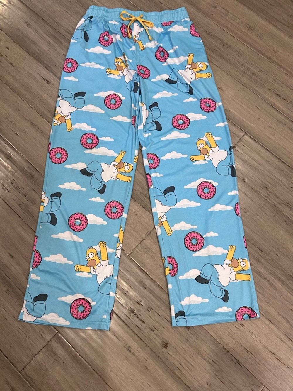 Homer Simpson Donut Print Pajama Pants